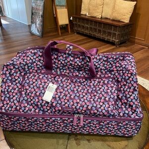 Vera Bradley Large Wheeled Duffel